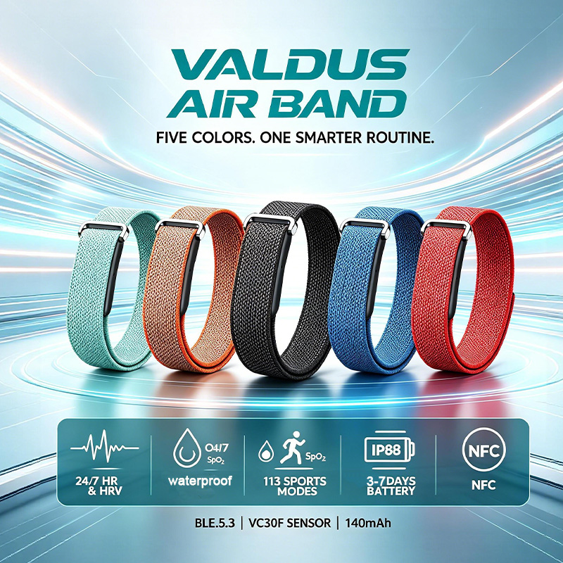 Fall Detection Watch - VALDUS Air Band Smart Bracelet Man