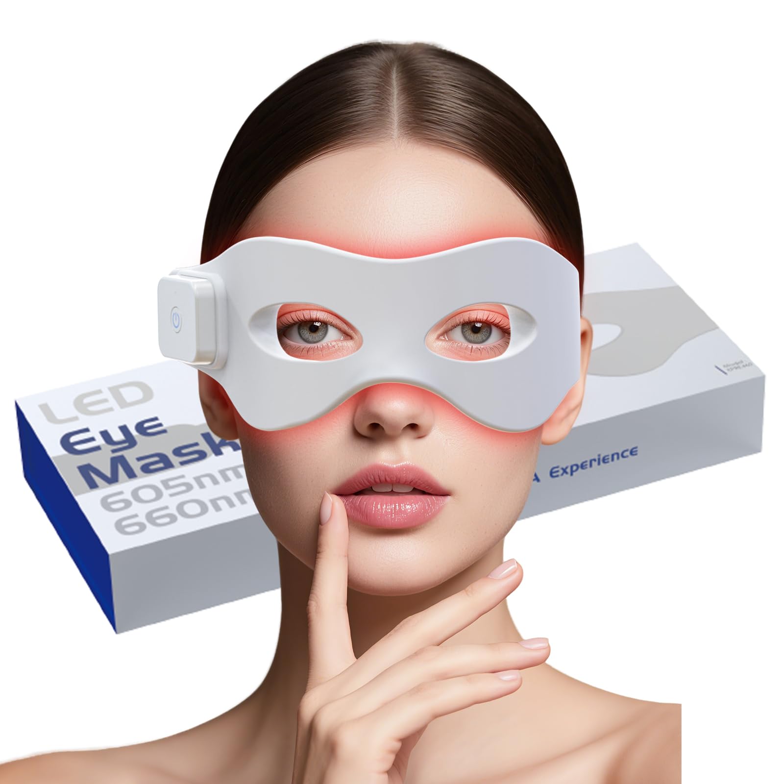 Light Therapy Glasses - 3D Red Light EMS Eye Massager