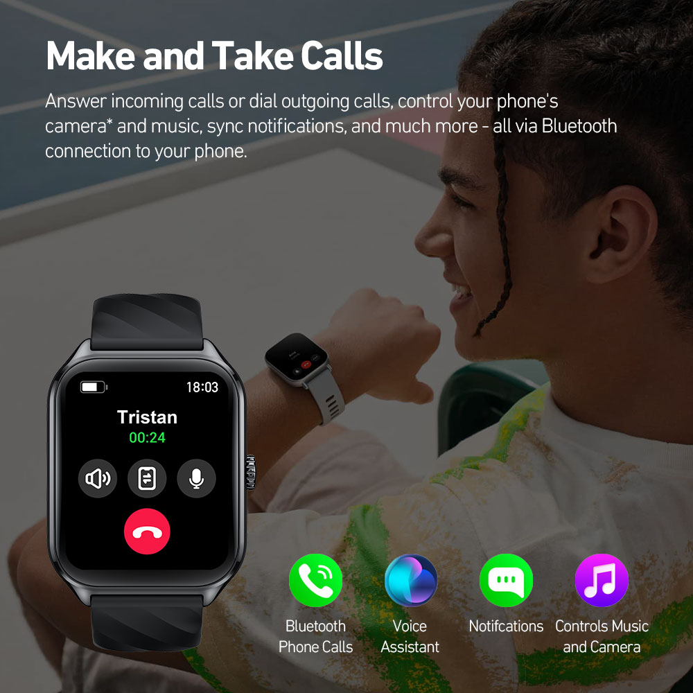 New Zeblaze GTS 4 Voice Callin - Fall Detection Watch review and price