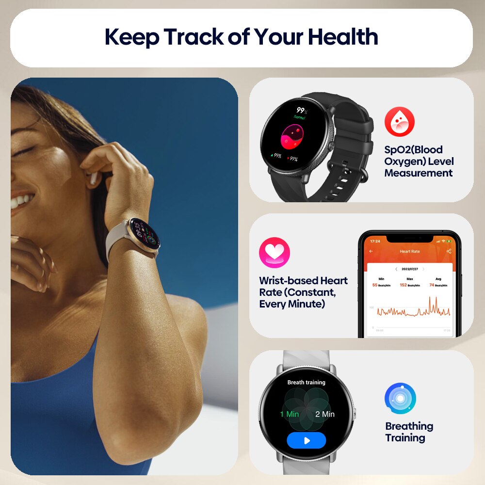 Zeblaze GTR 3 Pro Voice Callin - Fall Detection Watch review and price
