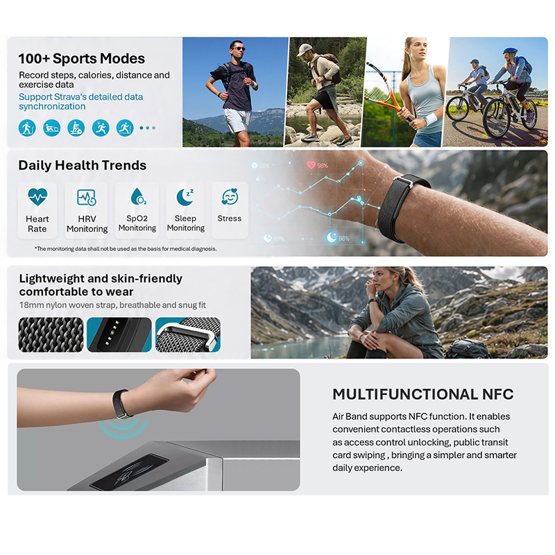 VALDUS Air Band Smart Bracelet - Fall Detection Watch review and price
