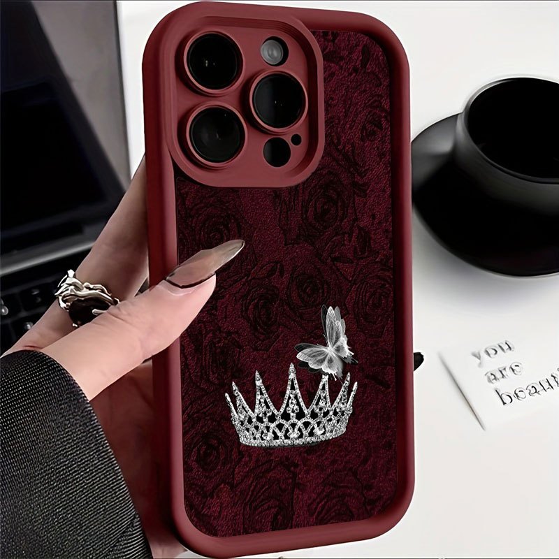 Phone Case Red Rose Silver Cro - Apple Iphone 15 Pro Max review and price